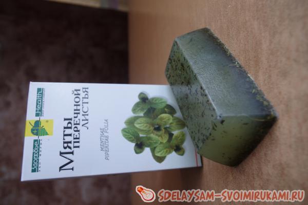 Мятное мыло своими руками