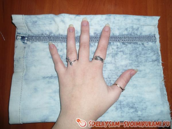 Как сшить джинсовые перчатки