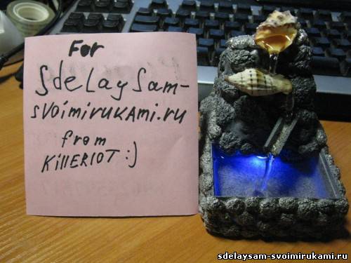 Мини фонтан своими руками