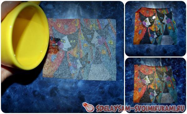 проливаем клеем