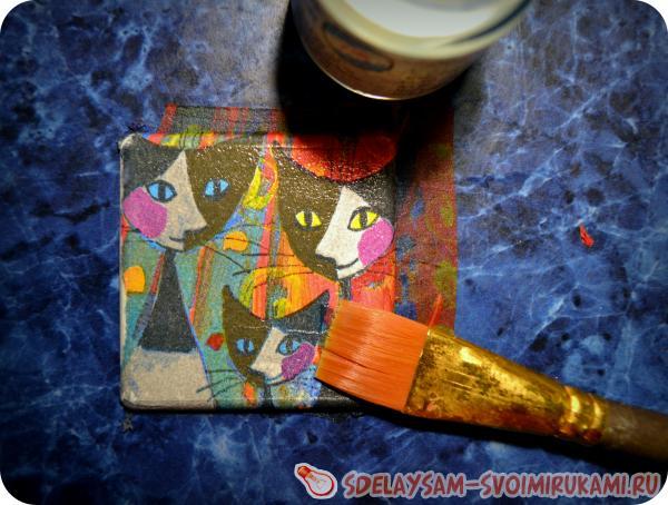 покрываем клеем