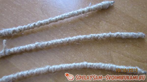 обматывается в хаотическом порядке