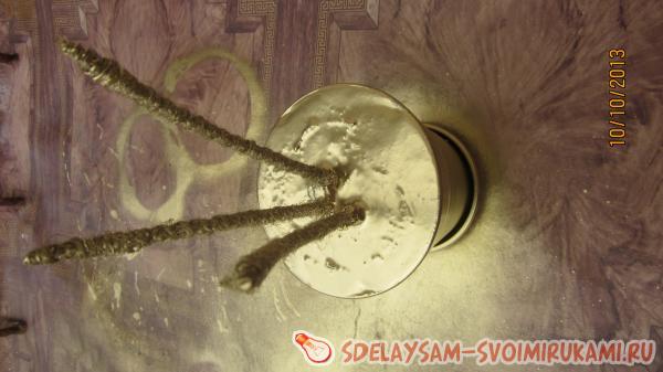 заливаем алебастр