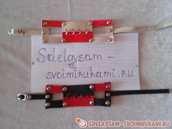 Контрастный браслет своими руками