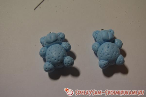 медвежата из полимерной глины