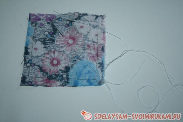 квадратных тканевых заготовок