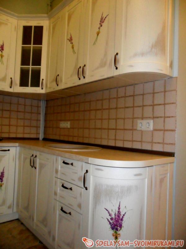Роспись кухонных фасадов в стиле прованс