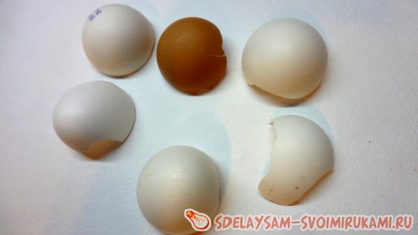 скорлупу очистить