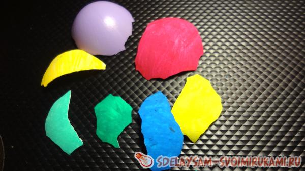 яичную скорлупу красим