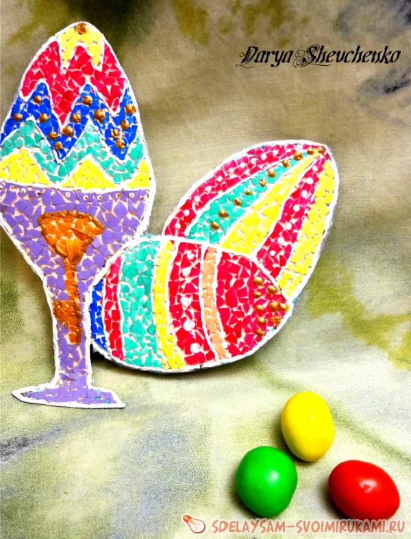мозаика из яичной скорлупы