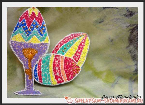 мозаика из яичной скорлупы