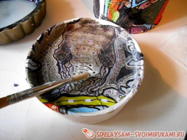 клеим донышко