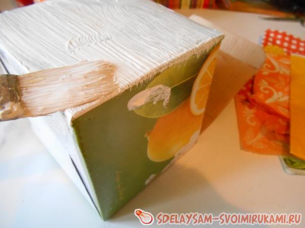 закрасить белым акрилом