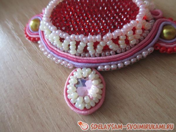 Пришиваем ряд с бисером
