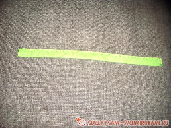 прошитая заготовка стебелька