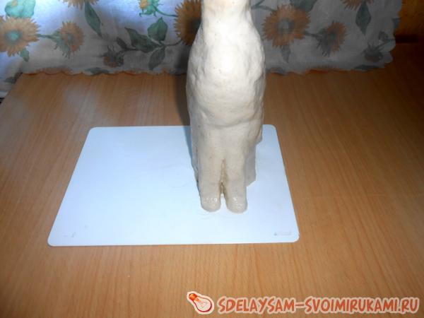 Кошка из соленого теста