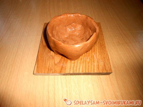 Облепила его тестом