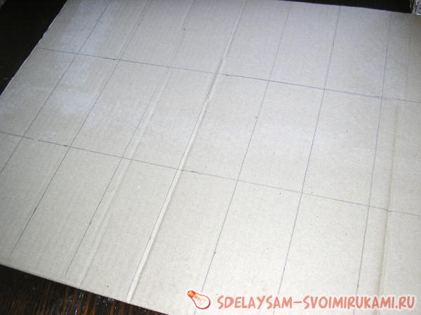 сделала имитацию кирпичной стены