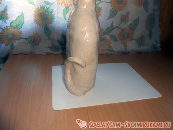 Кошка из соленого теста