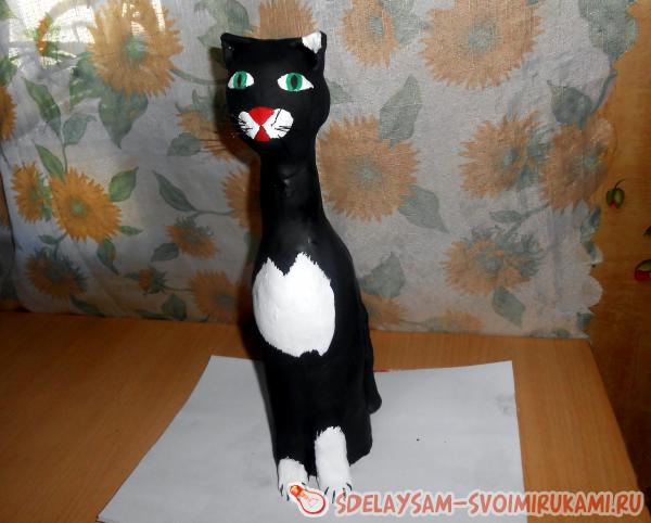 Кошка из соленого теста