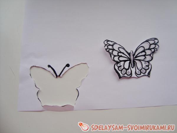 Витражная бабочка