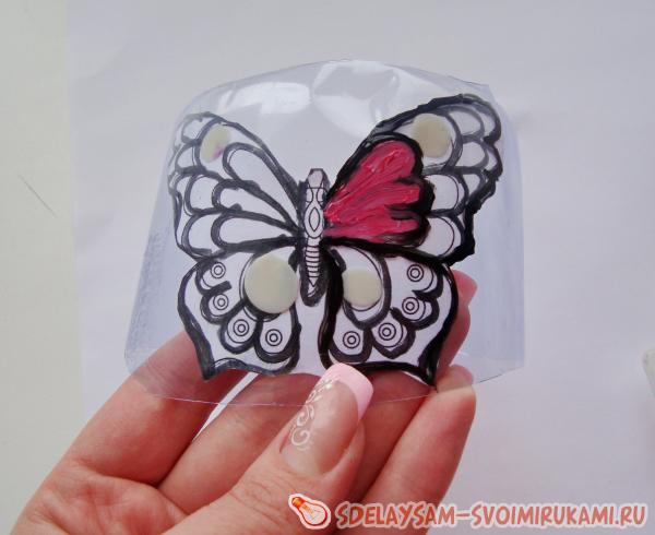 Витражная бабочка