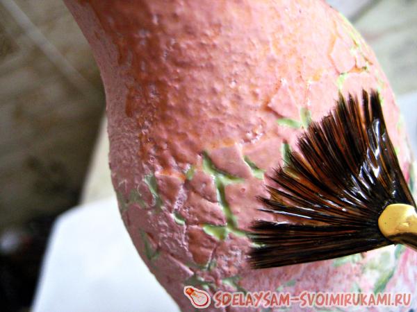 покрываем пробку один раз