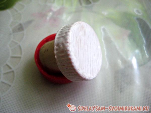 Придаем пробке розовый оттенок