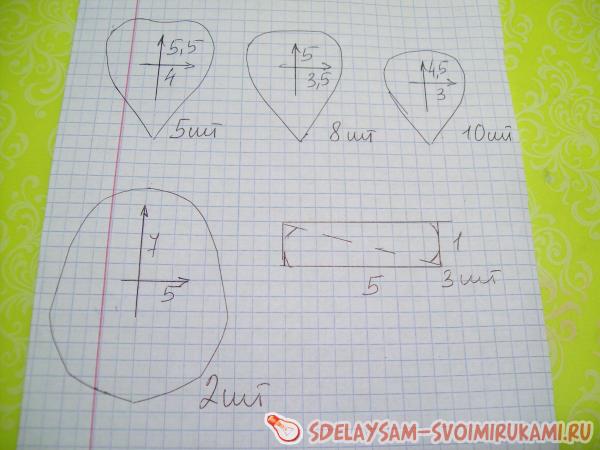 зажима для волос из фоамирана