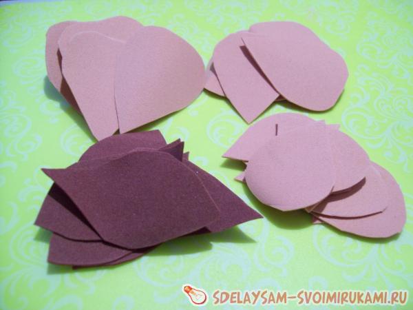 зажима для волос из фоамирана