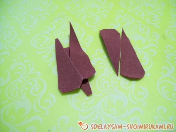 зажима для волос из фоамирана