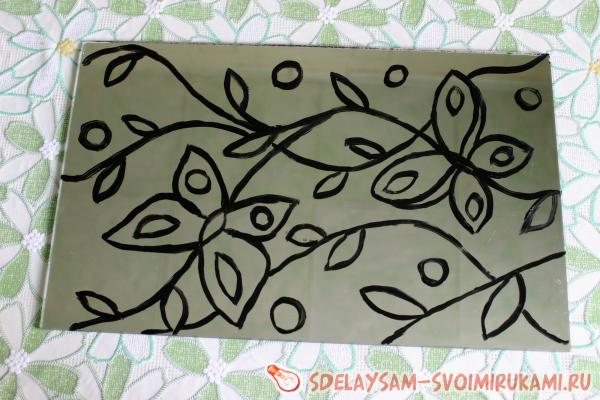 сделать черный контур