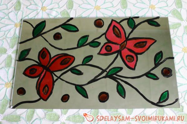 декорирование зеркала или стекла