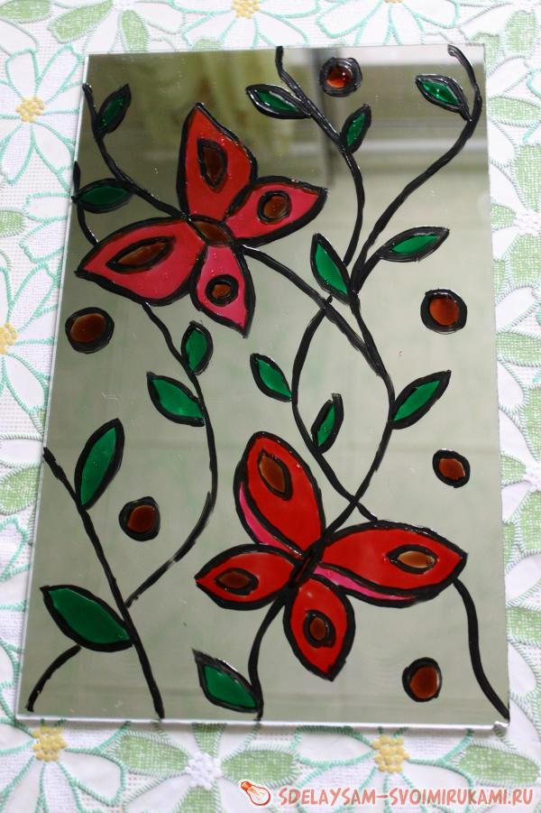 декорирование зеркала или стекла