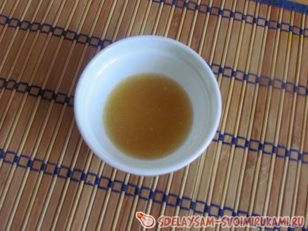 Панакота с апельсиновым соком