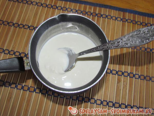 Панакота с апельсиновым соком