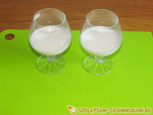 Панакота с апельсиновым соком