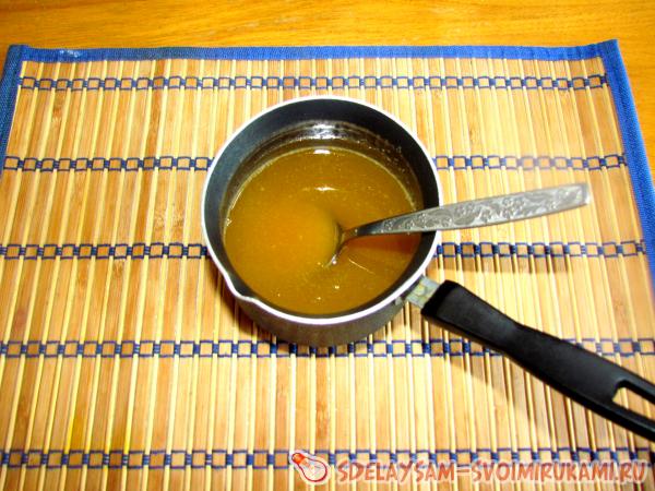 Панакота с апельсиновым соком