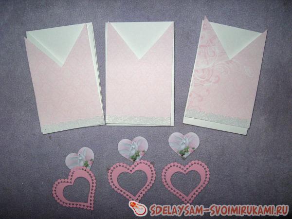 Приглашения на свадьбу в виде конверта