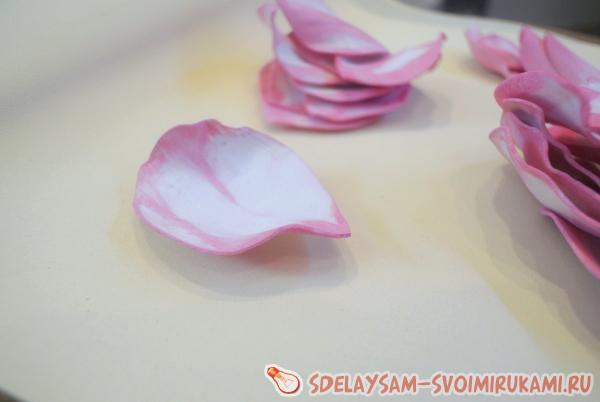 Получаются такие лепестки