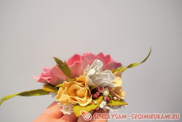 Чайная роза из фоамирана