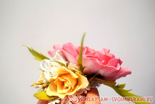 Чайная роза из фоамирана