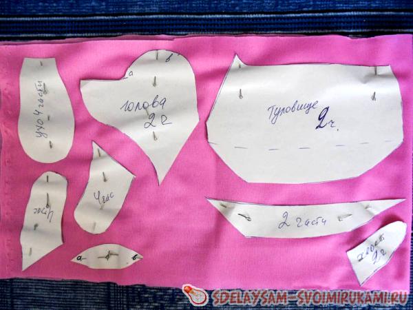 разложите выкройку