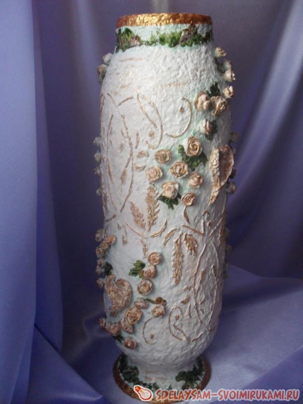 Напольная ваза своими руками