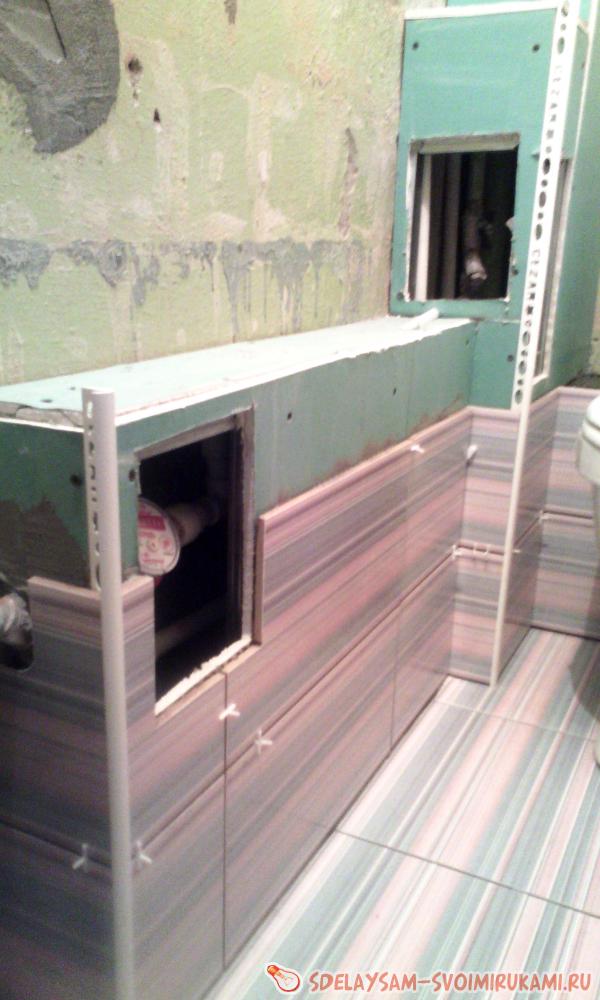 Выкладываем санузел плиткой