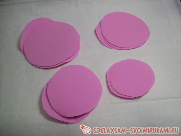 Георгин из фоамирана