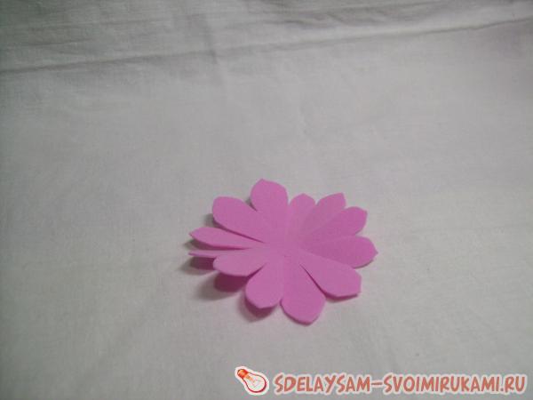 Георгин из фоамирана