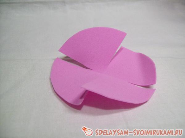 Георгин из фоамирана