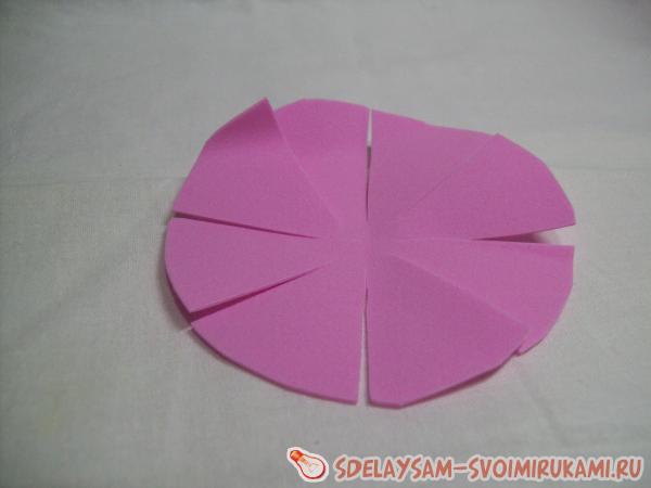 Георгин из фоамирана