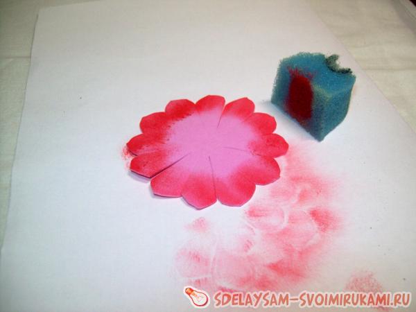 Георгин из фоамирана